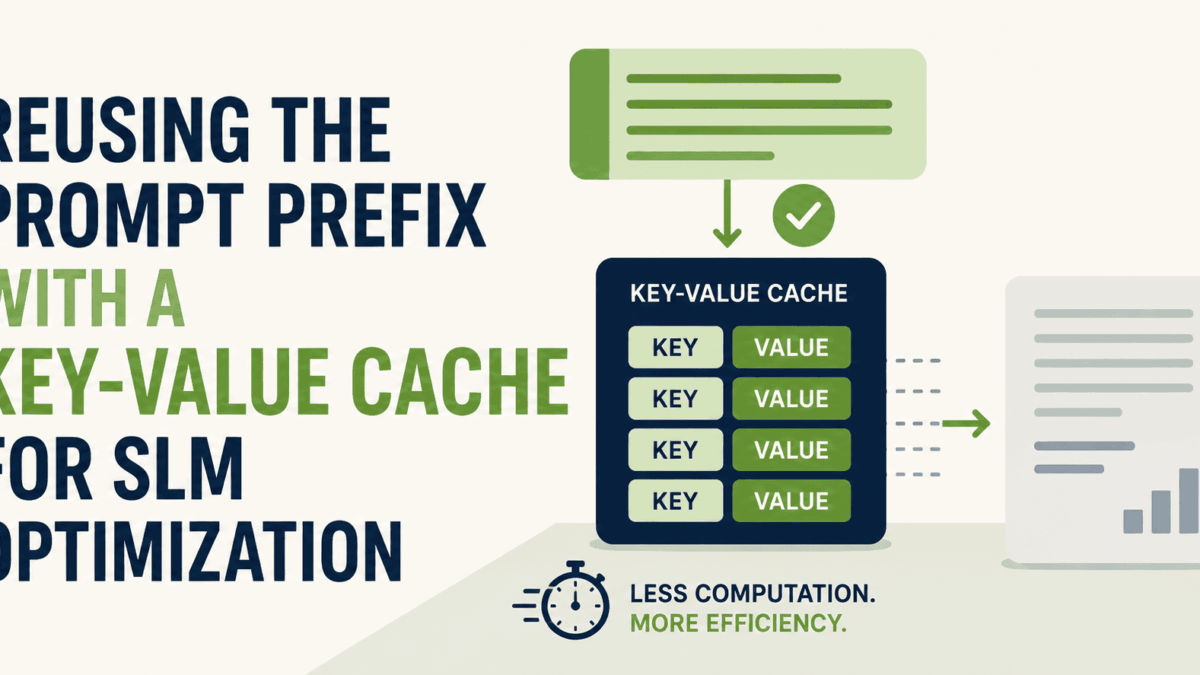 Reusing Prompt Prefixes with KV Caching to Speed Up Small Language Models